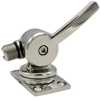 Shakespeare 6187 Sleek & Compact Stainless Steel Rotatable 4-Way Ratchet Mount Shakespeare