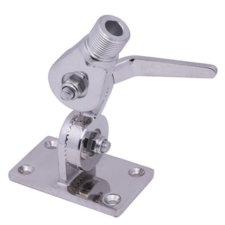 Whitecap Heavy-Duty Ratchet Antenna Mount - 316 Stainless Steel Whitecap